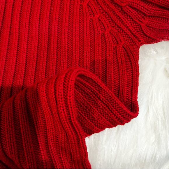 NEW Willi Smith Merino Wool Cable Knit Scoop Neck Chunky Ribbed Sweater Sz S Re… - Picture 12 of 14